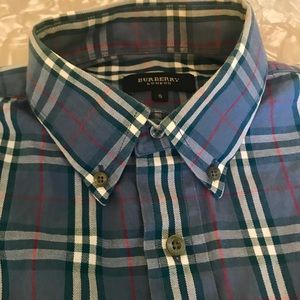 Burberry nova check short sleeve button down shirt